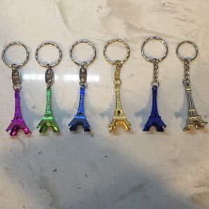 Eiffel Tower Keychains (set of 6)